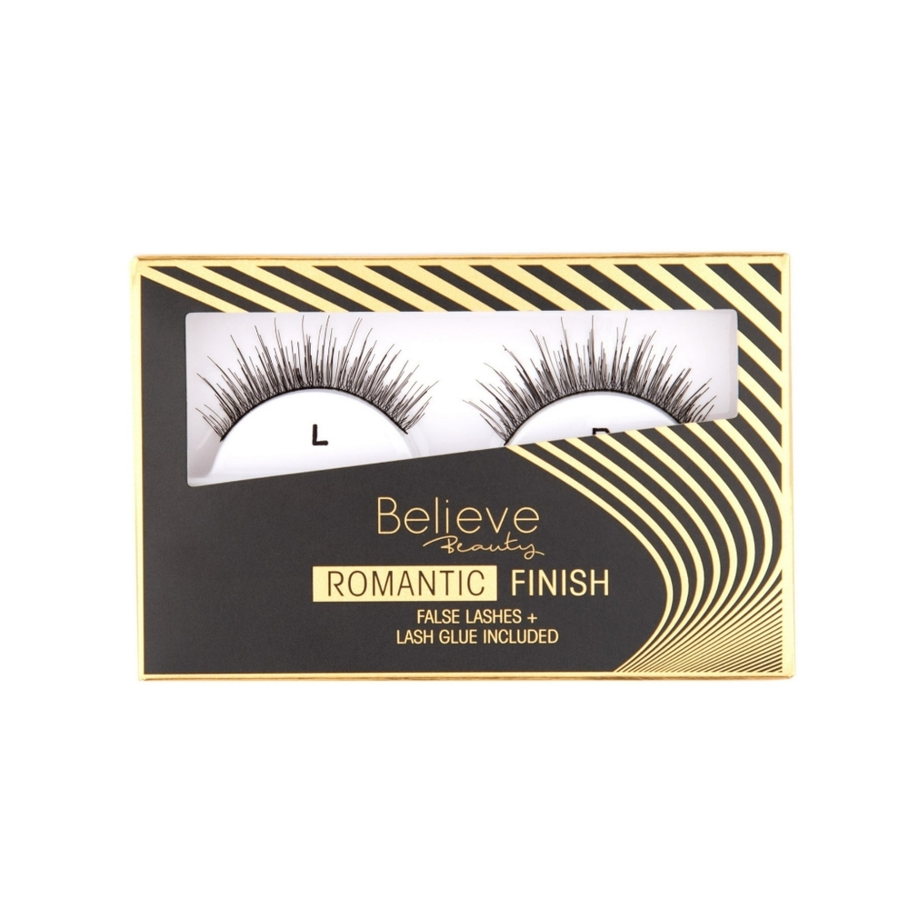 *3/15* NEW Believe Beauty Romantic Lashes False Faux Lashes With Glue